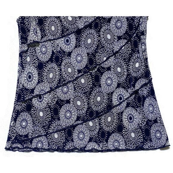 Christopher and Banks Sleeveless Top Women's Medium Pullover Blue and White - Picture 7 of 7